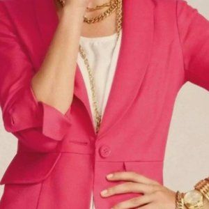 Cropped 3/4 Sleeve Peplum Blazer